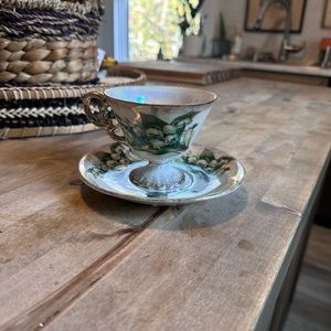 Enesco vintage May Lily of the valley tea cup